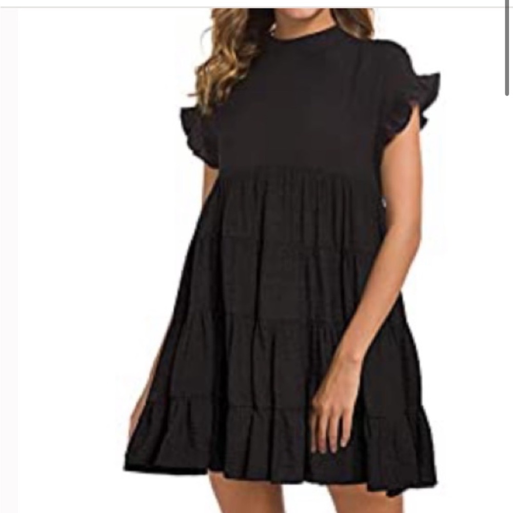 Miholl Cute Flattering Black Dress.